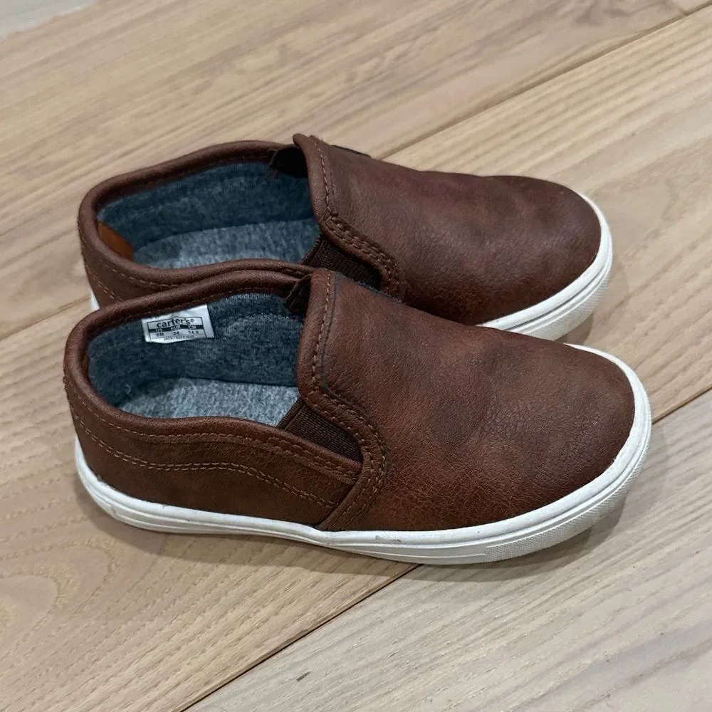 Carter's Brown Slip-On Loafers Size 8